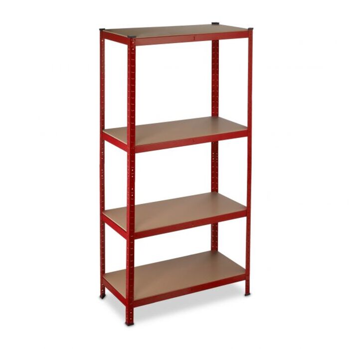 Relaxdays Schwerlastregal 150 cm rot