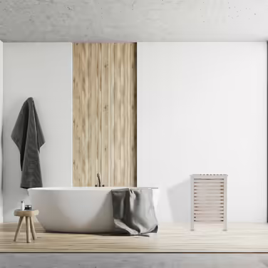 Relaxdays Wäschetruhe Walnuss weiß