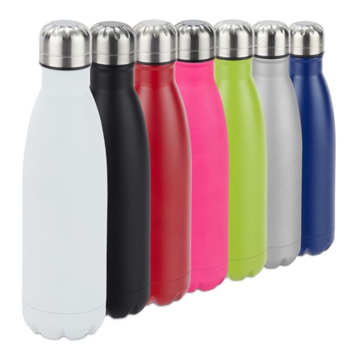 Relaxdays Trinkflasche Edelstahl