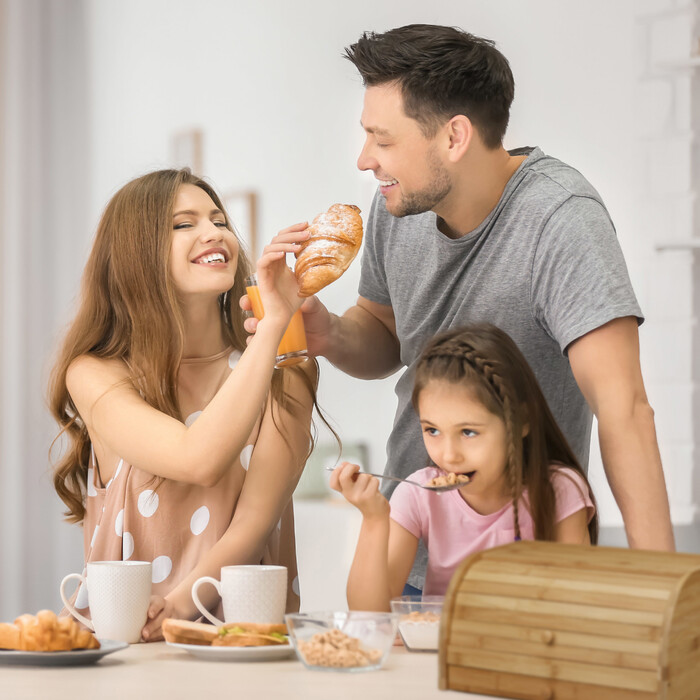 Relaxdays Rollbrotkasten mit Schublade Bambus