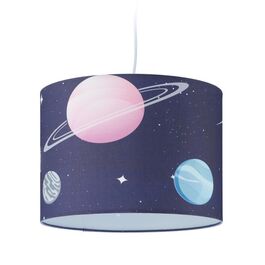 Relaxdays Hängelampe für Kinderzimmer Planeten
