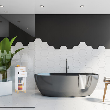 Relaxdays Badezimmerschrank mit 2 Schubladen