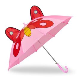 Relaxdays Kinder Regenschirm 'Schmetterling'