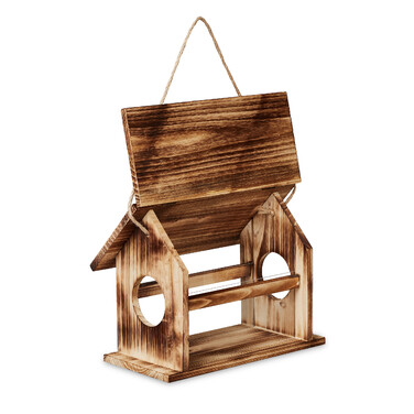 Relaxdays Vogelfutterhaus aus Holz