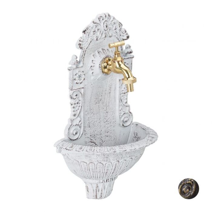Relaxdays Wandbrunnen antik