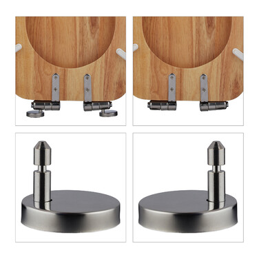 Relaxdays Toilettendeckel mit Absenkautomatik
