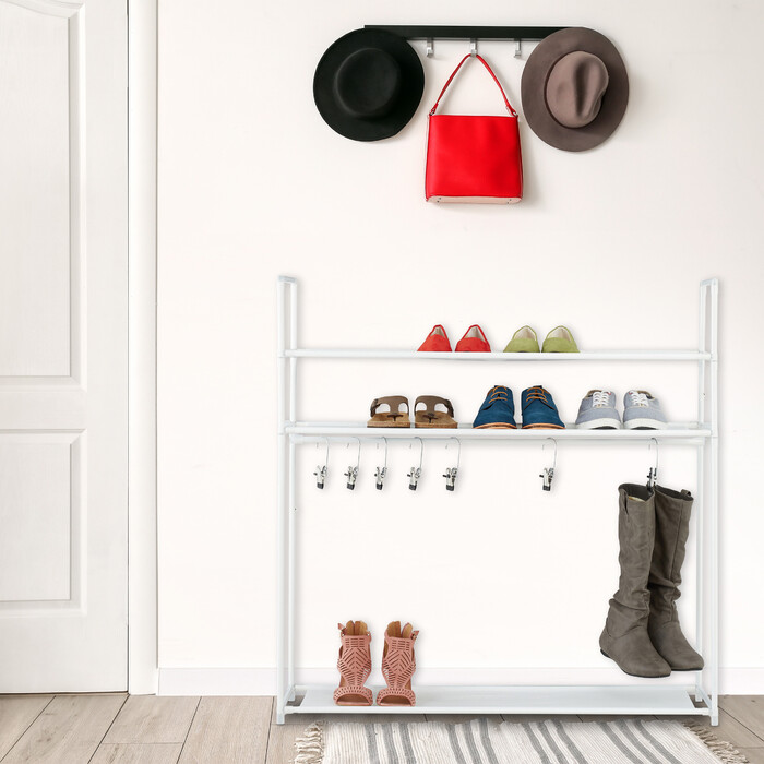 Relaxdays Schuhregal mit Stiefelfach