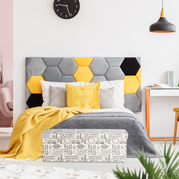 Relaxdays Sitzbank im Kaffee Design