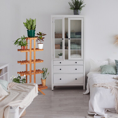Relaxdays Blumentreppe 5 Ebenen