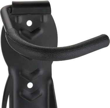 Relaxdays Fahrrad Wandhalterung, 6er Set, Fahrradaufhängung bis 25 kg, vertikal, Wand Fahrradhalter, Metall, schwarz