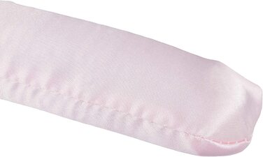 Relaxdays Kleiderbügel Satin,  weich gepolstert, 360° drehbarer Haken, dekorative Schleife, 38 cm breit, (10er Pack, Rosa)