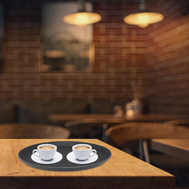 Relaxdays Rundes Gastro Serviertablett 3er Set