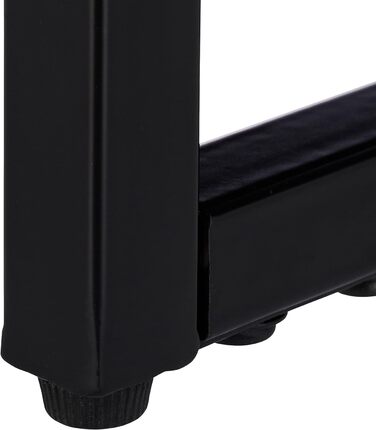 Relaxdays Schwarz Runder Beistelltisch aus Glas und Metall, dekorativer Loungetisch, HxBxT: 51 x 50 x 50 cm, in edlem, Standard