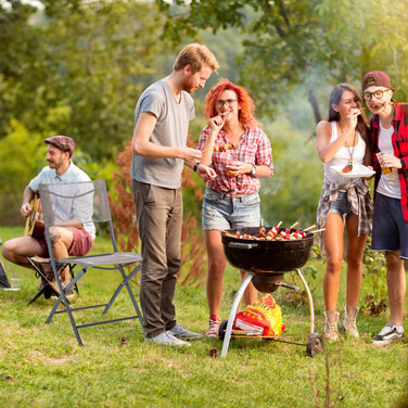 Relaxdays Gartenstuhl klappbar 2er Set