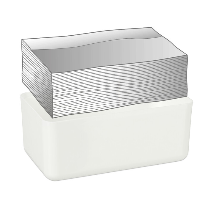 Relaxdays Tücherbox mit Bambus-Deckel