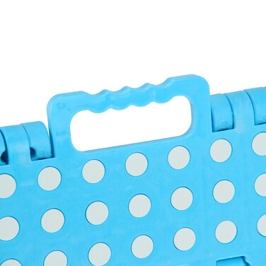 Relaxdays Klapphocker faltbar M Blau