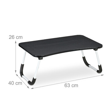 Relaxdays Schwarzer Laptoptisch