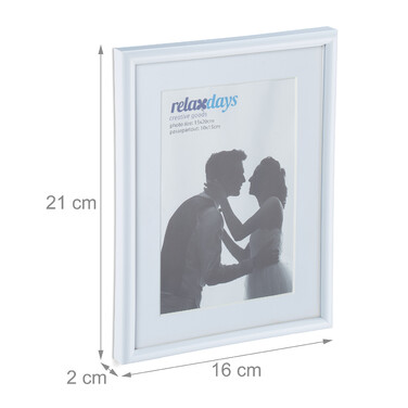 Relaxdays Bilderrahmen 2er Set 15 x 20 cm