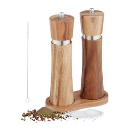 Relaxdays Salz und Pfeffermühle Set