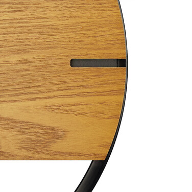 Relaxdays Wanduhr Holzoptik