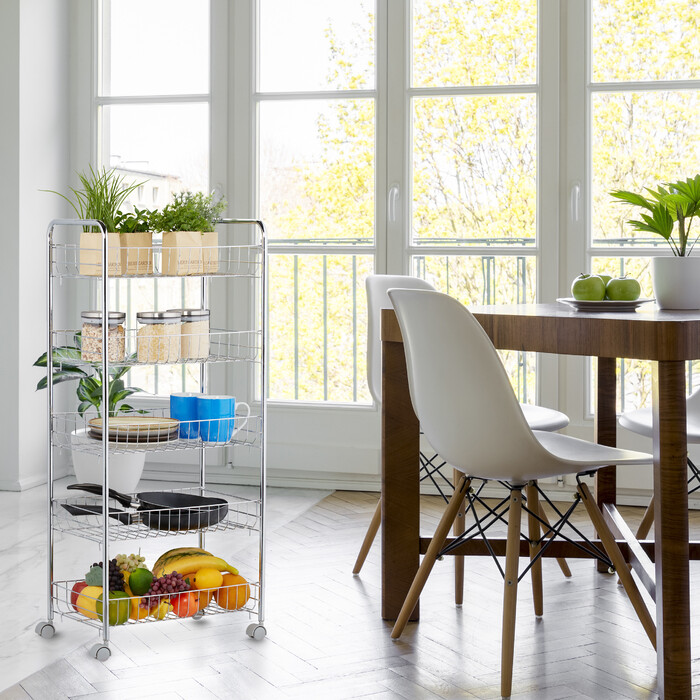 Relaxdays Rollregal aus Metall