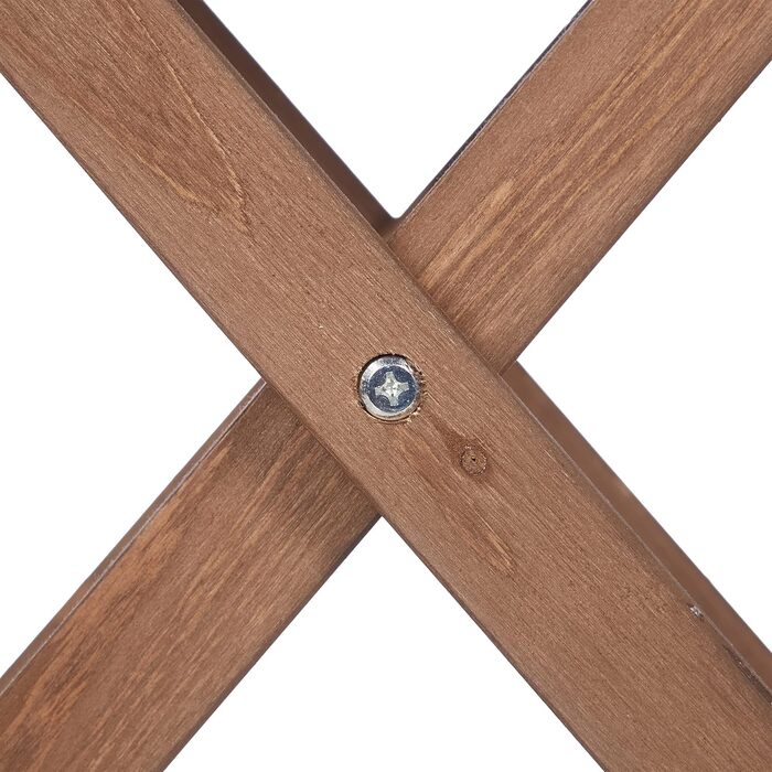 Relaxdays Klapptisch aus Holz, 50x50x50 cm, braun, für Wohnzimmer, Balkon & Terrasse, tragbar, stabil
