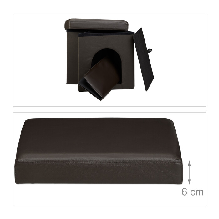 Relaxdays Hundebox Sitzhocker