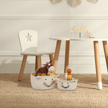 Relaxdays Aufbewahrungskorb 3er Set