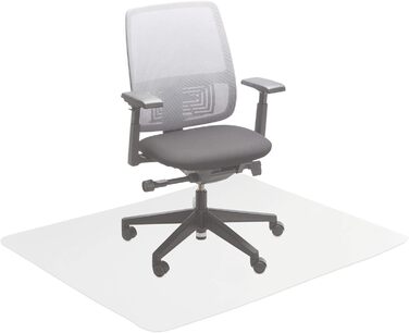 Relaxdays Bodenschutzmatte Bürostuhl,  PVC Bodenunterlage Laminat, Parkett, Fliesen, rutschfest, transparent (120 x 150 cm)