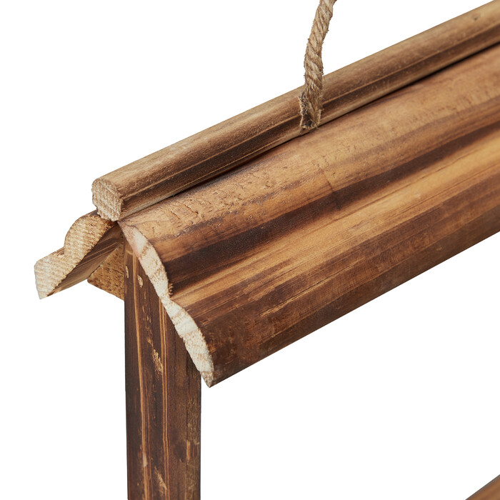 Relaxdays 2x Vogelfutterhaus aus Holz