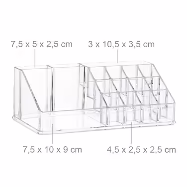 Relaxdays Kosmetikorganizer mit 6 Schubladen