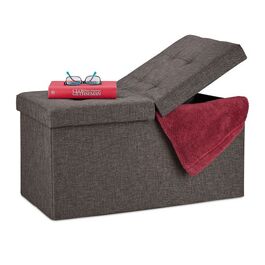 Relaxdays Sitzbank mit klappbarem Deckel