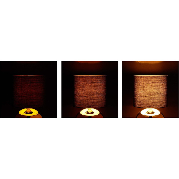 Relaxdays Touch-Nachttischlampe, dimmbar, 3 Stufen, E14, 28x18 cm, silber