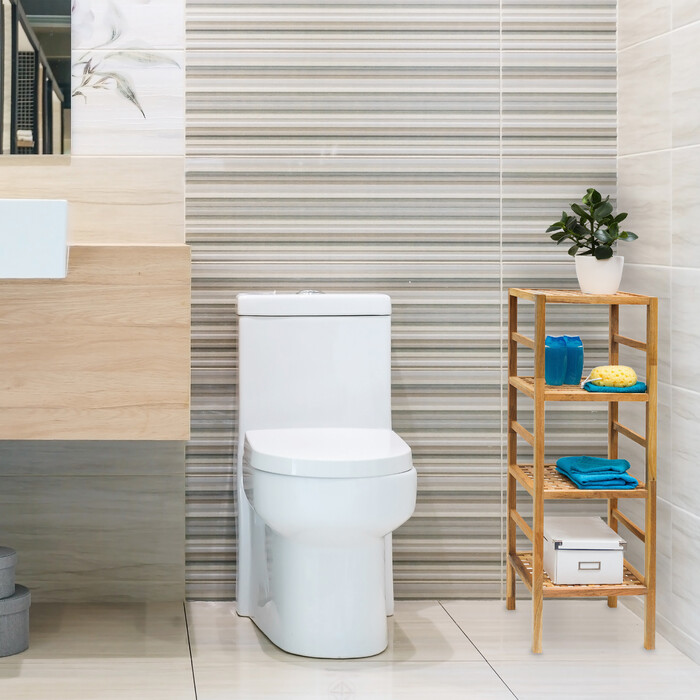 Relaxdays Walnuss Badregal verschiedene Größen