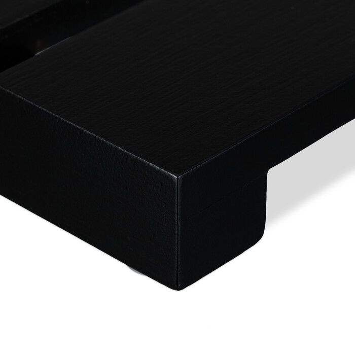 Relaxdays Bambus Badematte schwarz