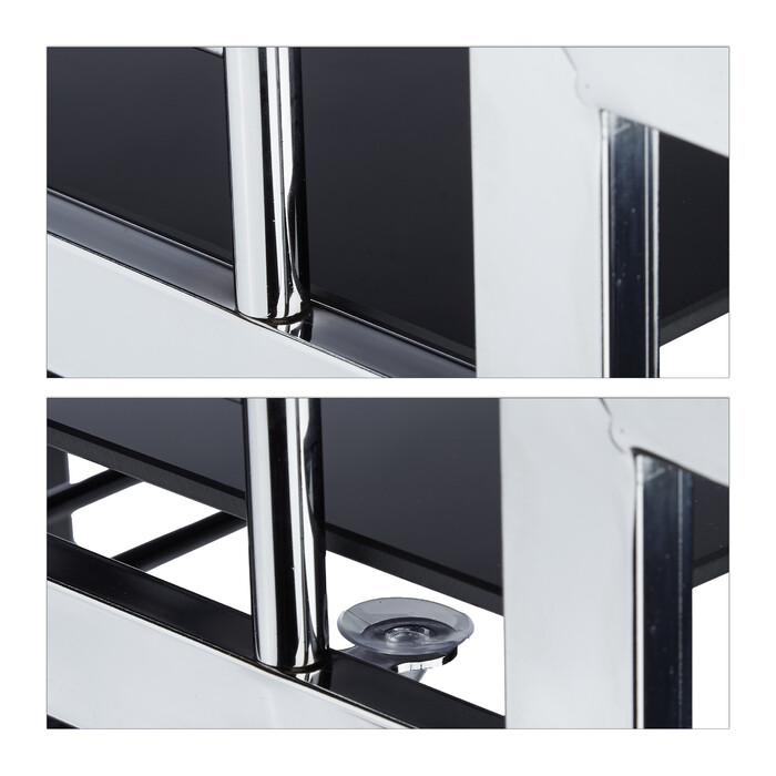 Relaxdays Servierwagen Glas BARON