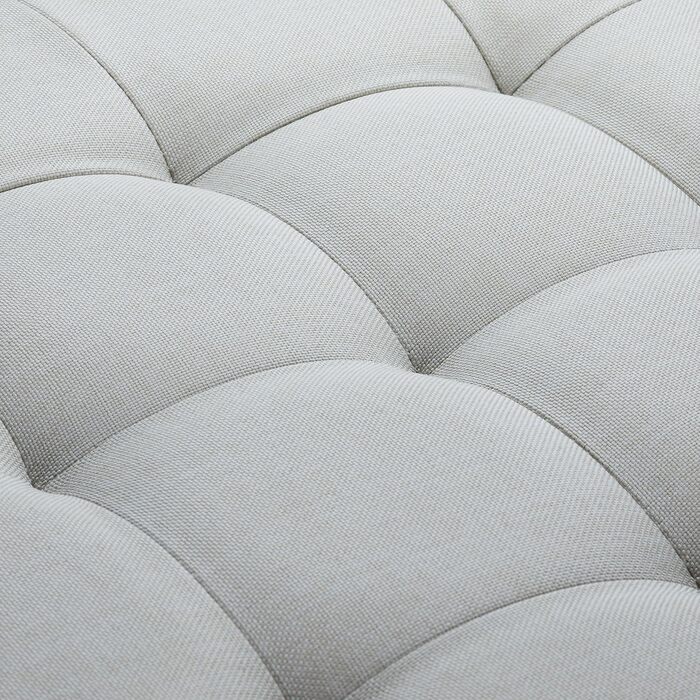 Relaxdays faltbarer Sitzhocker mit Stauraum, rund, 38x38x38 cm, creme