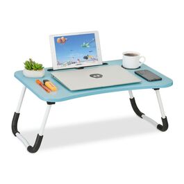 Relaxdays Laptoptisch mit Tablet- & Getränkehalter