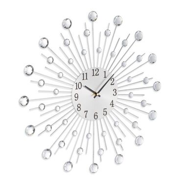 Relaxdays Wanduhr Diamant Ø 50 cm