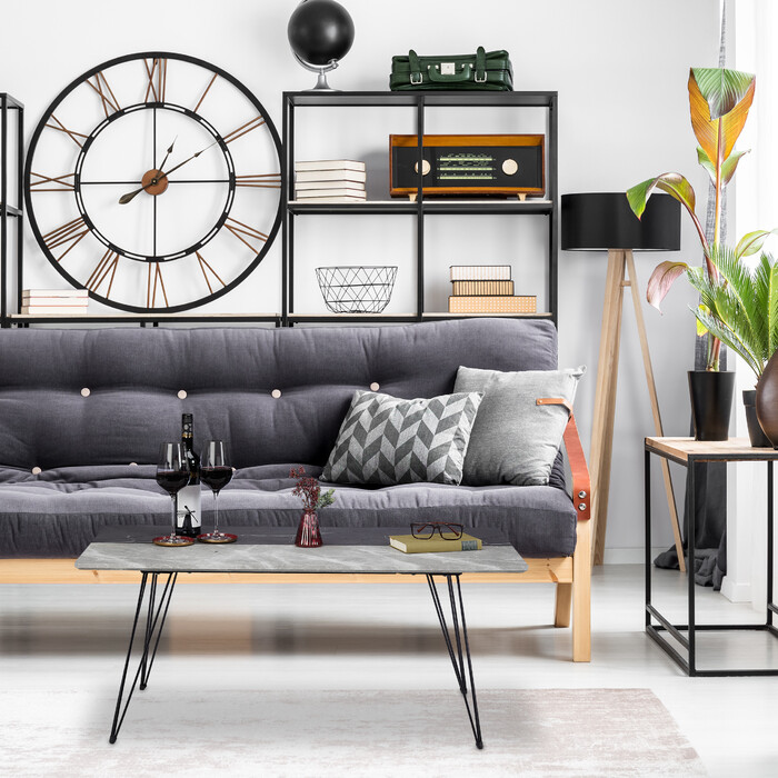 Relaxdays Couchtisch zweifarbig
