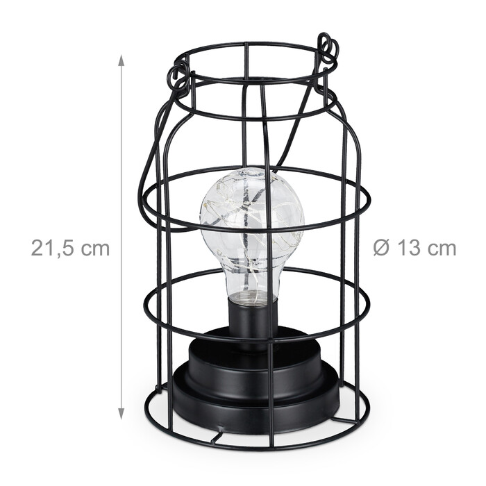 Relaxdays Tischlampe LED industrial