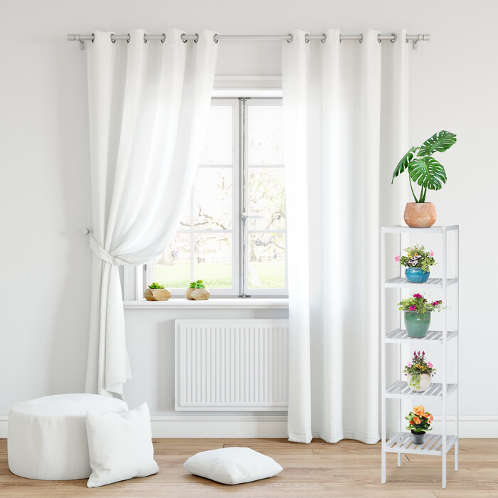 Relaxdays Bambus Badregal weiß