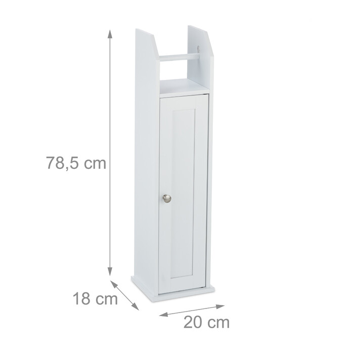 Relaxdays Stehender Toilettenpapierhalter