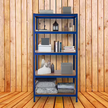 Relaxdays Schwerlastregal 180x90x60 in Blau