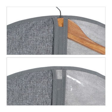 Relaxdays Kleidersack 3er Set - 99 x 58 cm