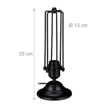 Relaxdays Tischlampe Industrial