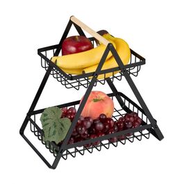 Relaxdays Obstkorb Etagere 2-stöckig