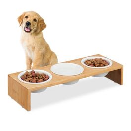 Relaxdays Futterstation für Hunde