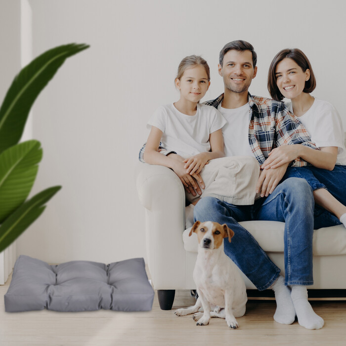 Relaxdays Hundebett grau