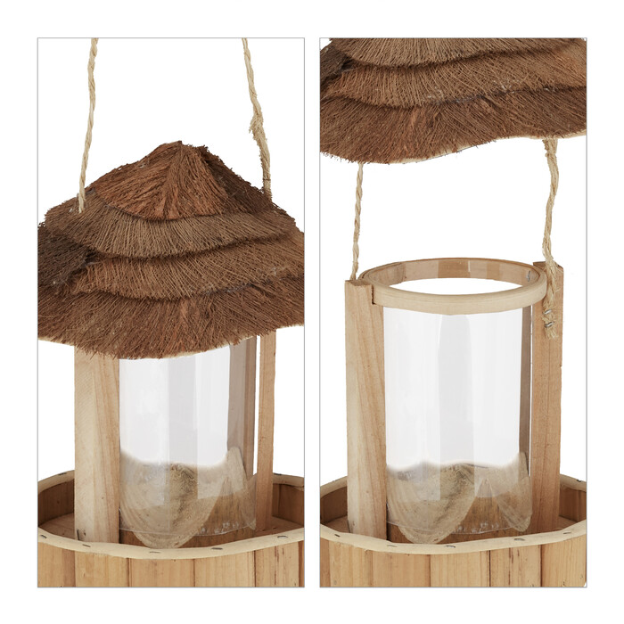 Relaxdays Vogelfutterhaus aus Holz